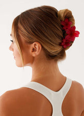 Goji Hair Clip - Raspberry