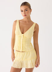Aberley Top - Yellow