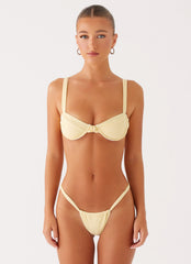 Airlie Scrunch Bikini Bottoms - Yellow