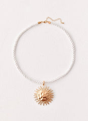 Amber Necklace - Gold