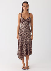 Amelia Midi Dress - Chocolate