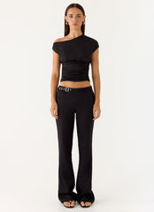 Anaiis Low Rise Pant - Black
