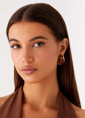 Andra Earrings - Tort