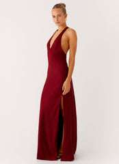Angie Maxi Dress - Burgundy