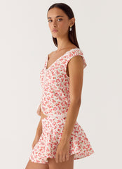 Anja Top - Porcelain Rose