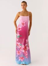 Ariaz Sequin Maxi Dress - Ombre Reef