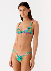 Benedita Knotted Bikini Top - Jungle Bloom