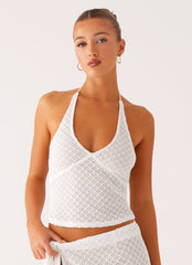 Bernie Halter Top - Ivory