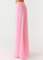 Blushing Bloom Maxi Skirt - Baby Pink