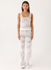 Bosten Low Rise Pants - White