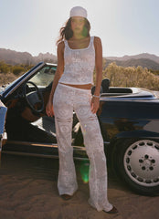 Bosten Low Rise Pants - White