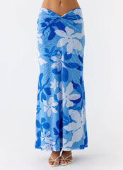 Briene Maxi Skirt - Sea Blue