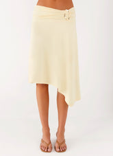 Brisa Midi Skirt - Butter