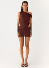 Caleb Mini Skirt - Chocolate