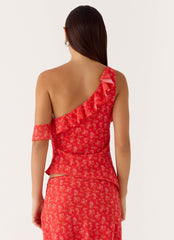 Calia Top - Magenta Red Rose