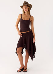 Coco Twist Straw Cowboy Hat - Chocolate