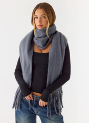 Cocoa Crush Scarf - Grey