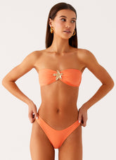 Cuba Bikini Bottoms - Peach