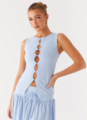 Dawn Drift Top - Blue