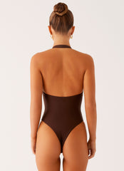 Delia One Piece Swimsuit - Chocolate