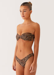 Delta Bandeau Bikini Top - Cheetah