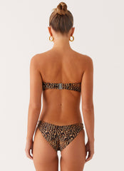Delta Bandeau Bikini Top - Cheetah