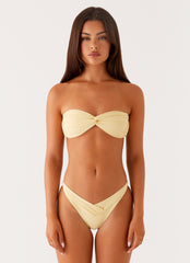 Delta Bandeau Bikini Top - Lemon