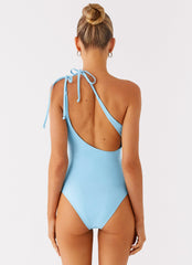 Drifted One Piece Swimsuit - Blue