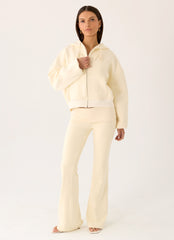 Elio Zip Hoodie - Baby Yellow