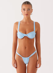 Gala Underwire Bikini Top - Sky Blue