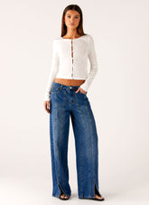 Grayson Straight Leg Jeans - Denim Blue