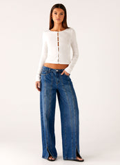 Grayson Straight Leg Jeans - Denim Blue