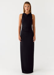 Hidden Agenda Maxi Dress - Black