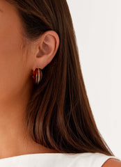 Hugo Earrings - Brown