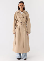 Jackie Trench Coat - Tan