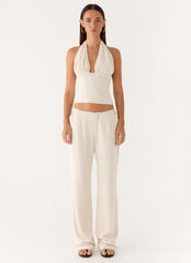 Josephina Halter Top - Oat
