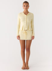 Landon Long Sleeve Top - Butter Yellow