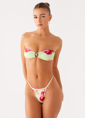 Laurel Bikini Bottom - Green Tropical