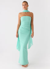 Libra Maxi Dress - Aqua