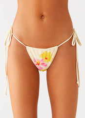 Lissy Bikini Bottoms - Yellow Flower