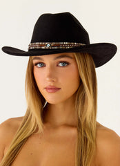 Lone Star Cowboy Hat - Black