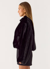 Naylor Faux Fur Jacket - Black