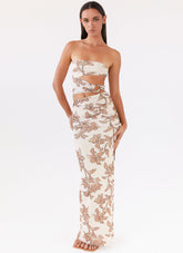 Into Pieces Mesh Maxi Dress - Hazel Bloom