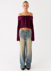 San Diego Straight Leg Denim Jeans - Blue Wash