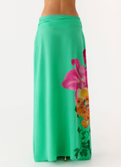 Blushing Bloom Maxi Skirt - Jungle Bloom