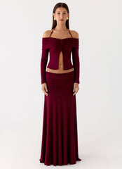 Thorness Long Sleeve Top - Plum