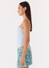 Ania Corset Top - Blue