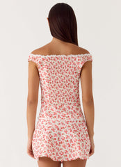 Anja Top - Porcelain Rose