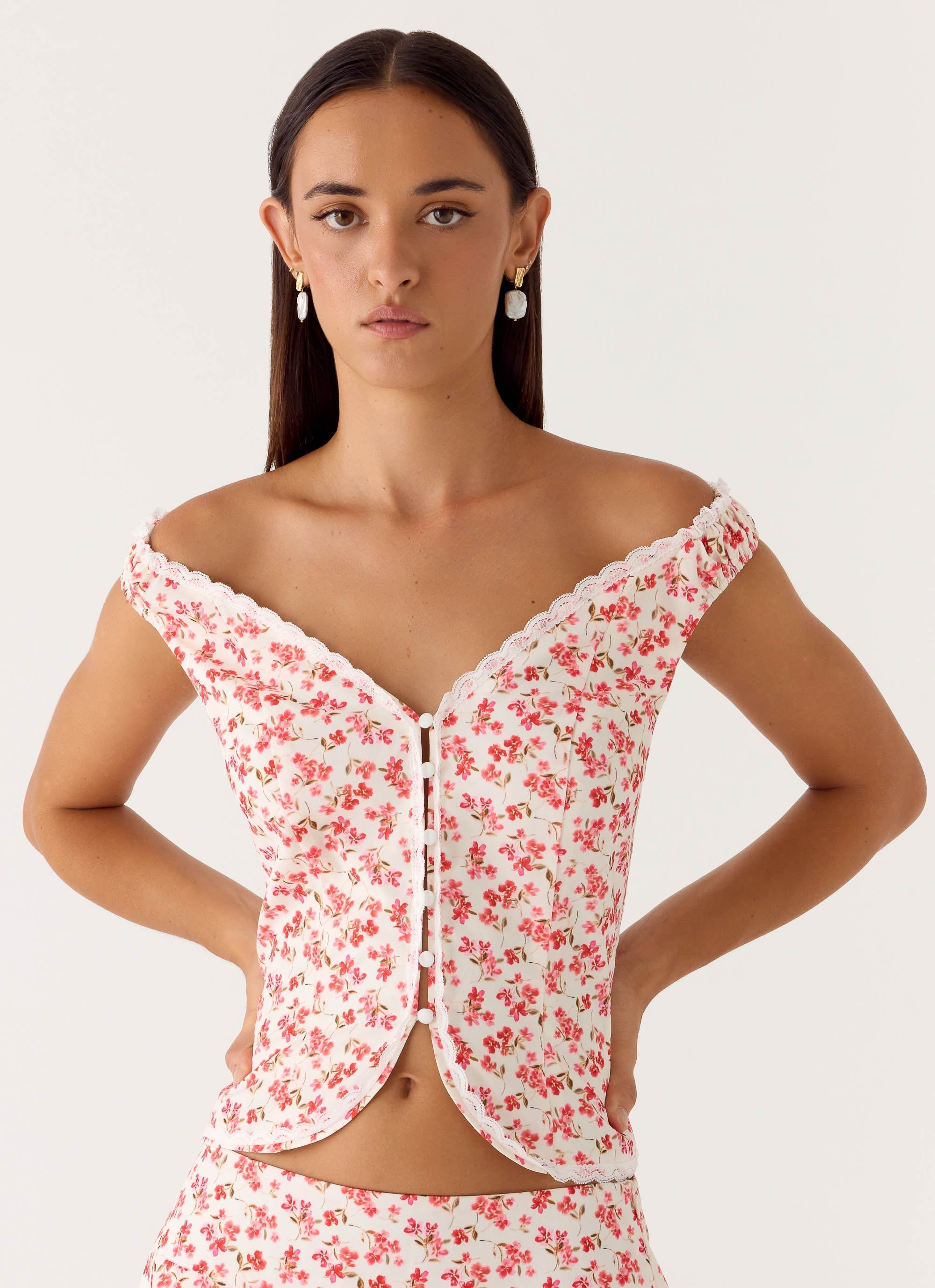 Anja Top - Porcelain Rose