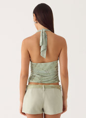 Ariane Sash Shorts - Sage